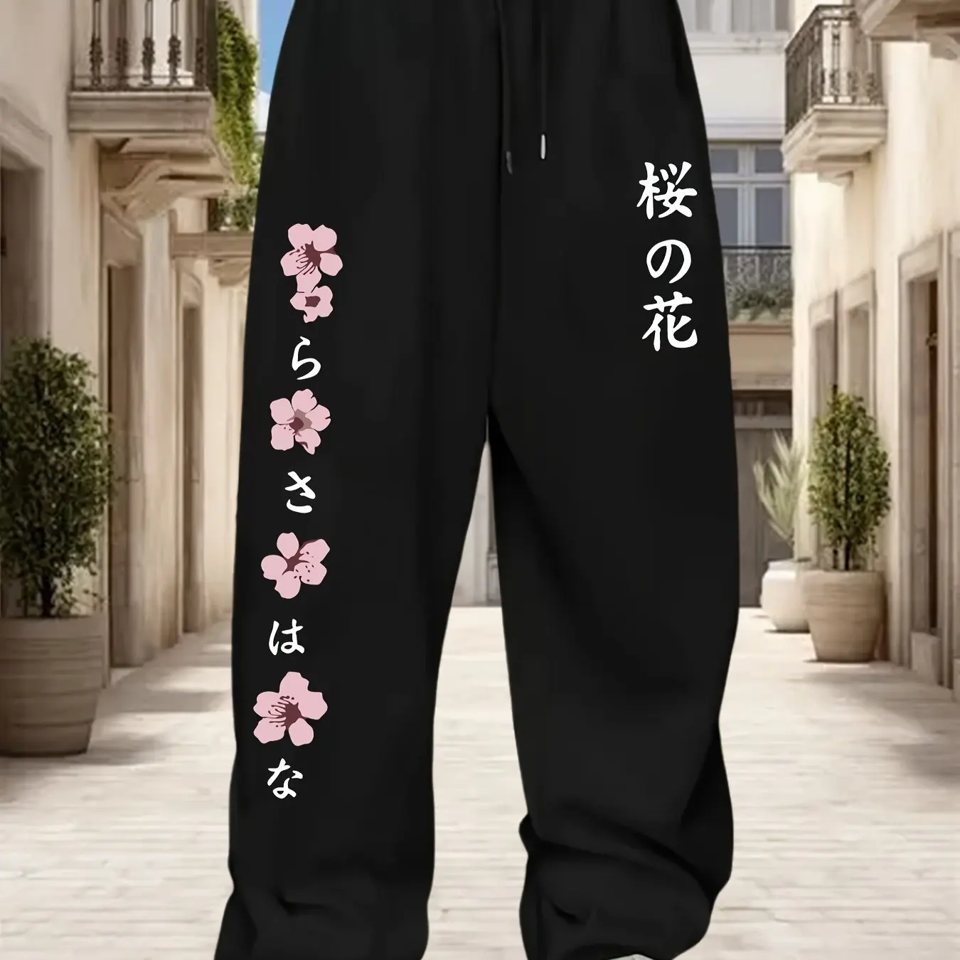 

Женские спортивные брюки с крупным принтом, карманами, на шнурке, свободного кроя, прямые, универсальные