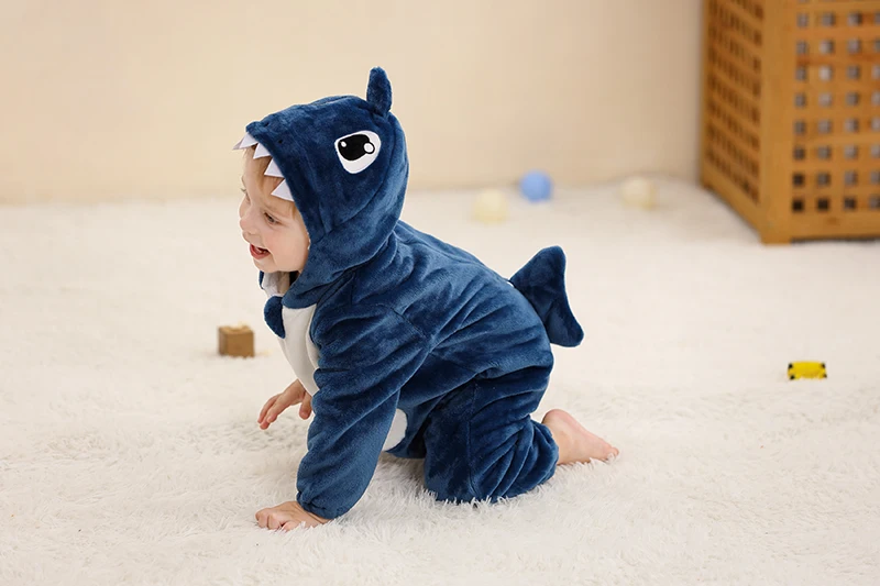 MICHLEY Karneval Baby Strampler Flanell Cosplay Kleinkind Säugling Kleidung Overall Bodysuits Jumpsuit Kostüm für Mädchen Jungen – Detail 7