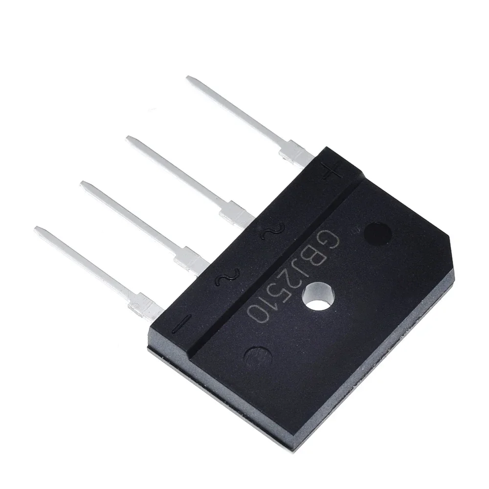 10PCS  25A 1000V diode bridge rectifier gbj2510 ZIP In Stock
