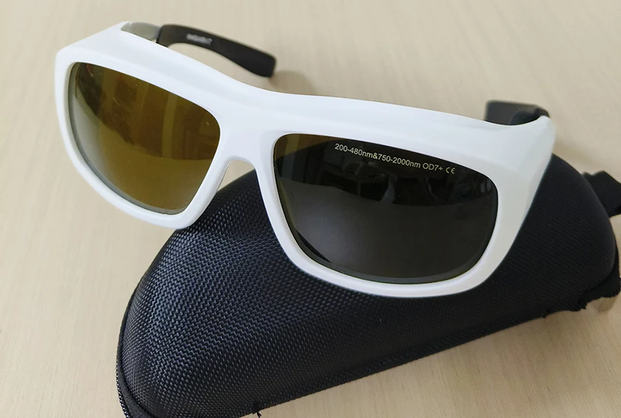Laserschutzbrille IPL OD7 405nm 445nm 755nm 808nm 980nm 1064nm Wellenlänge Violett Rot Infrarot Laserschutzbrille – Detail 3
