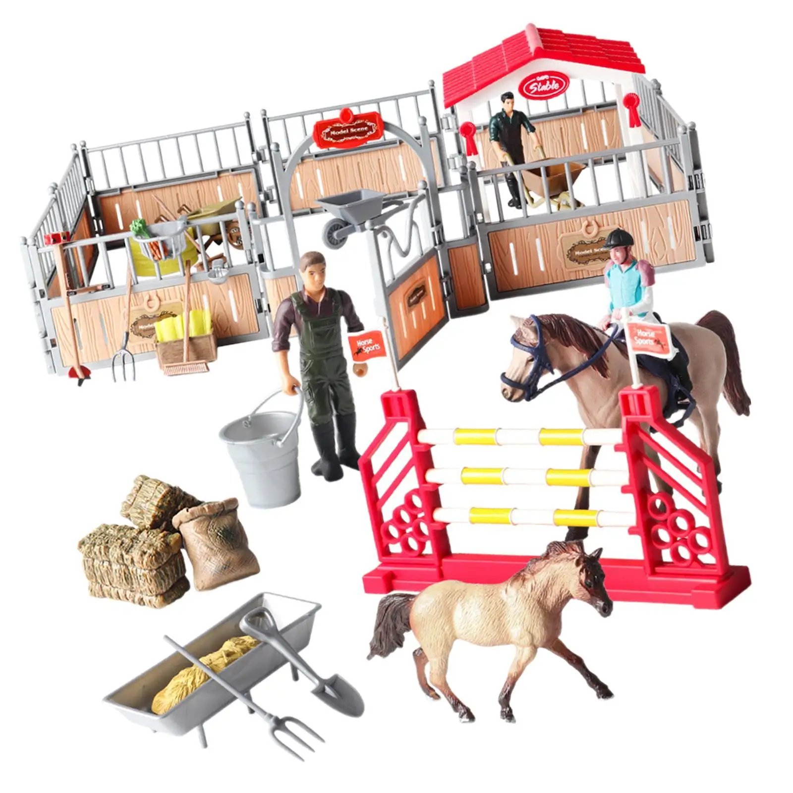 Horse and Horseman Playset Equestrian Toys for Baby Kids 3 4 5 6 7 Year Old