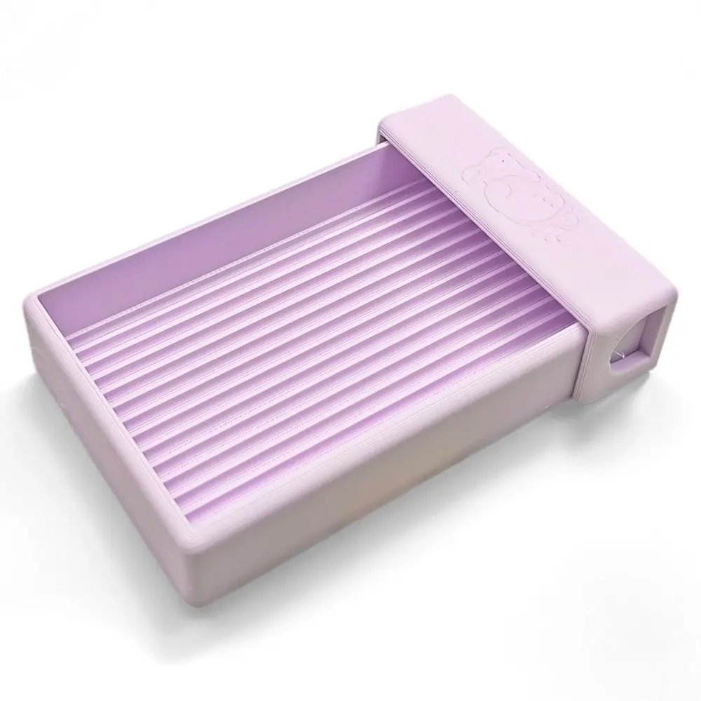 Plastic Fuse Bead Tray Craft Bead Organizer Grooved Bead Sorting Tray Ribbed Surface Pastel Colors Fuse Beads Crafting Tray