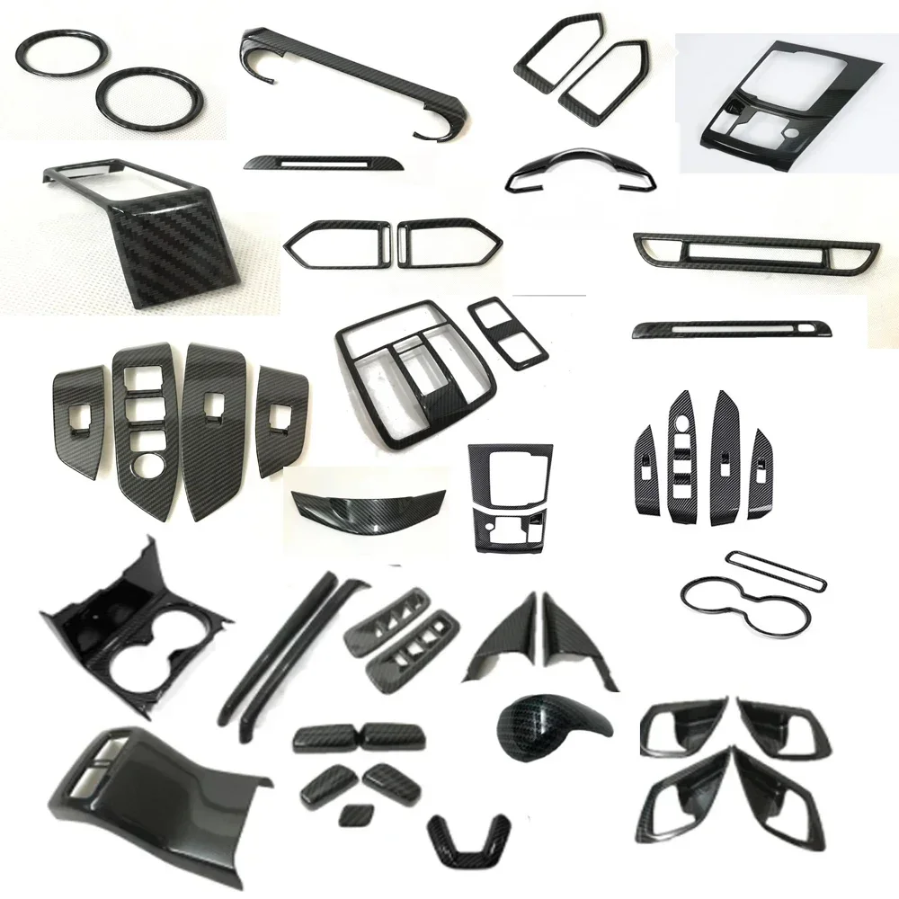 

For Mazda CX-5 CX5 2017-2021 Interior ABS Carbon Fiber Interior window switch cover trim Gear shift panel Sticker Accessories
