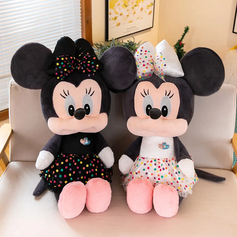 

50 см Новый Дисней большой размер креативная тюлевая юбка из норки Микки и Минни кукла плюшевая игрушка мультяшная кукла Микки Маус детский подарок