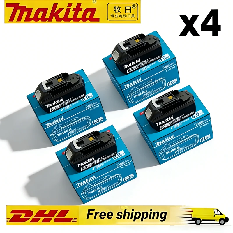 

6.0Ah 6000mAh original Makita battery 18V 3Ah rechargeable battery,replacing Makita BL1830BL1840BL1850BL1860B, power tool batter