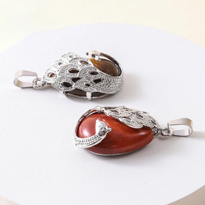 Women's Water Drop Stone Pendant Necklace