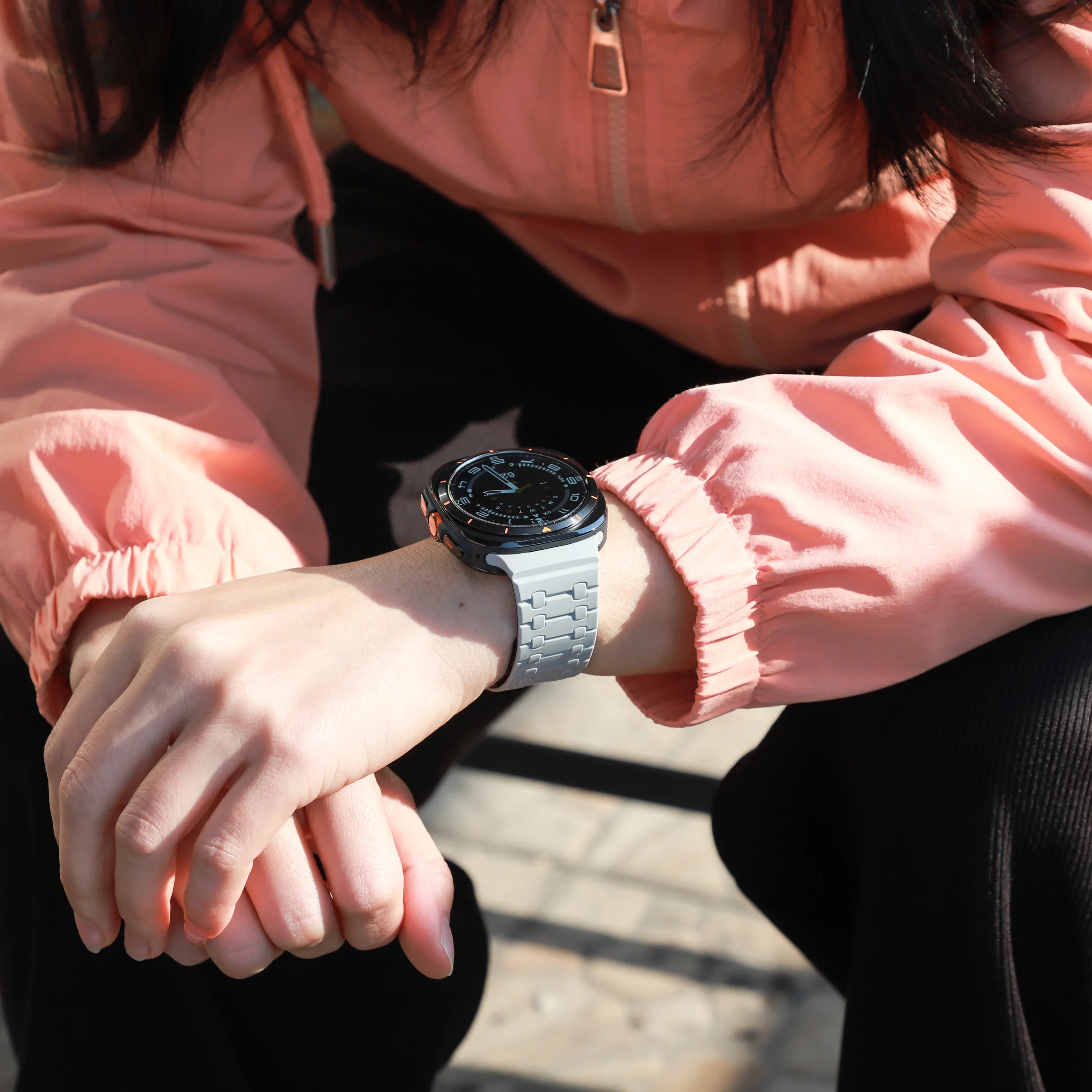 Sport-Silikonarmband für Samsung Galaxy Watch Ultra 2025, 47 mm, keine Lücken, magnetisches Armband für Galaxy Watch Ultra-Armband