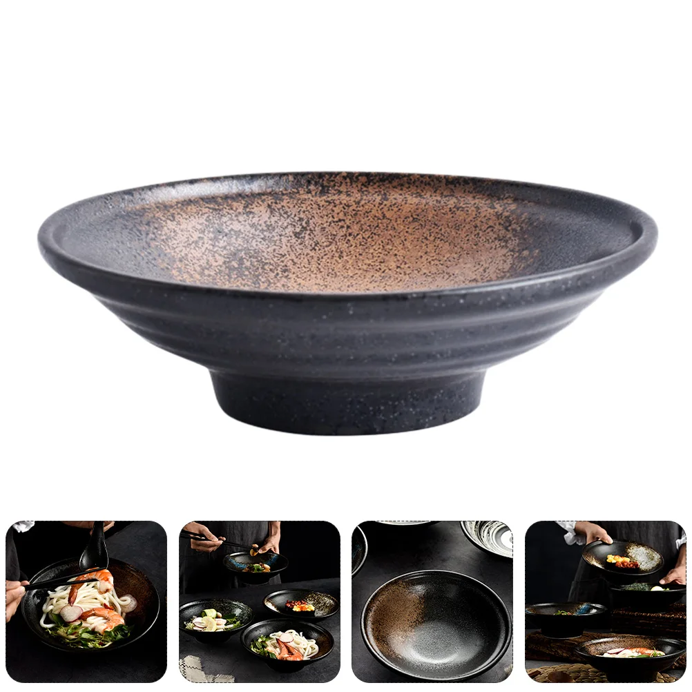 

1Pcs Premium Ceramic Bowl for Salad Soup Noodles Rice Cereal Fruit Serving Side Dishes Home Kitchen Restaurant Use