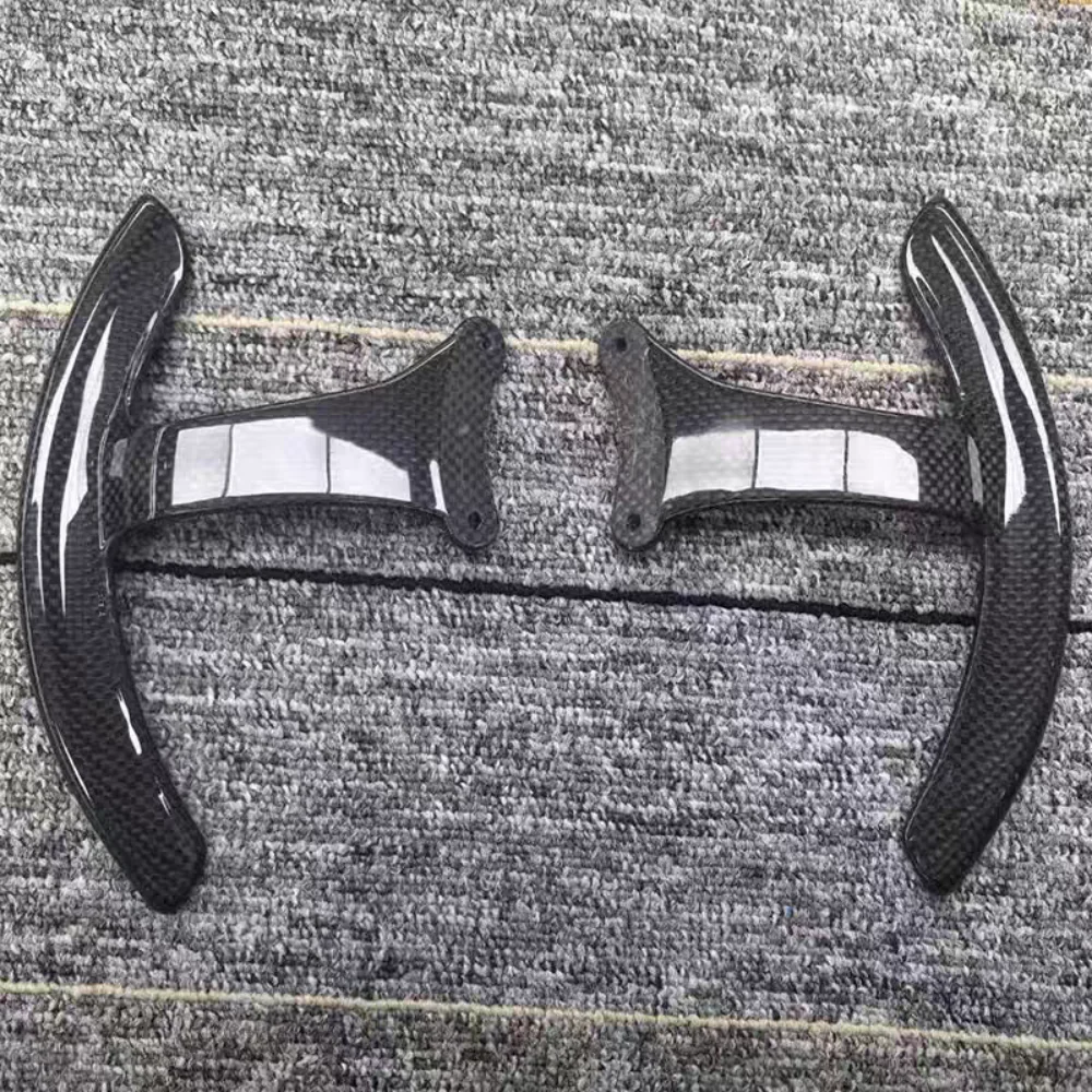 Automotive Parts: Dry Carbon Fiber Steering Wheel Paddle Shifters for Shifting, Suitable for Ferrari F8 Tributo Interior Kit