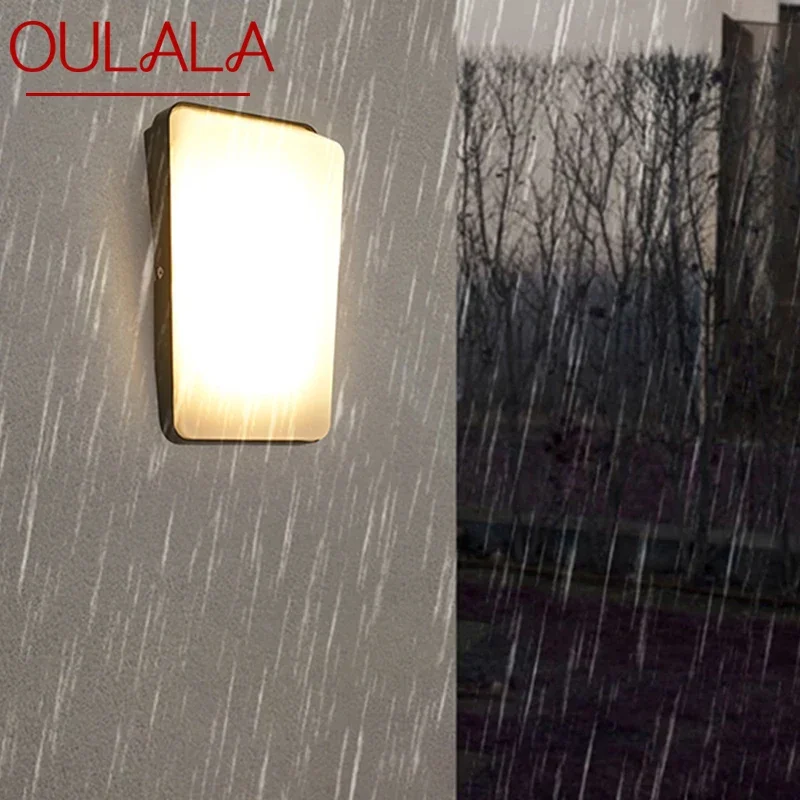 

OULALA Contemporary LED Outdoor Wall Lamps Electric Simplicity Waterproof Balcony Hallway Courtyard Villa Gate Hotel