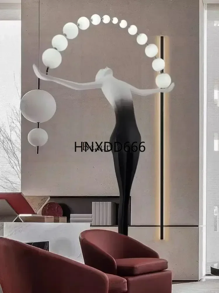 Living Room Floor Abstract Figure Sculpture Hotel Humanoid Art Decoration Floor