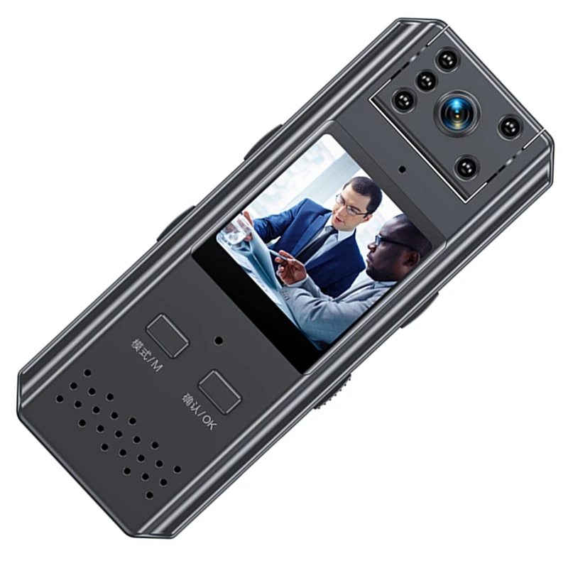 4K HD صورة جودة الصدر كاميرا يمكن حملها بالجسم البسيطة الأشعة تحت الحمراء للرؤية الليلية فيديو مسجل صوتي كاميرا الشرطة كاميرا رياضية