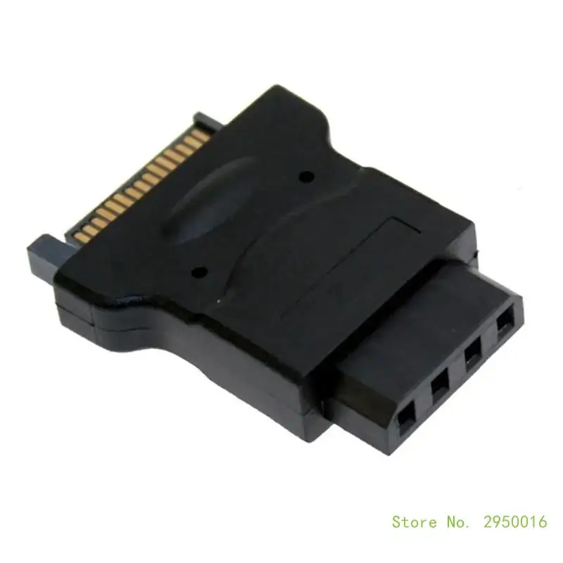 SATA 15Pin Male to large 4Pin Female Adapter Efficien Power Converter Data Transfer Adapter