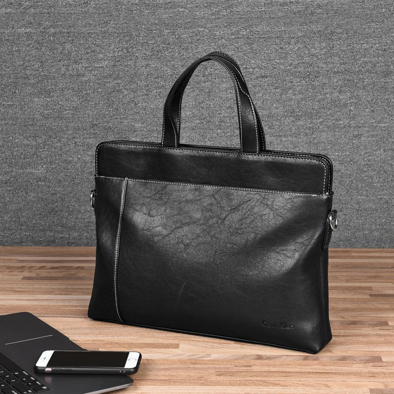 Sac à main d'affaires en cuir véritable pour hommes, sac à bombes pour hommes, sac de messager lancé par l'homme, sac pour ordinateur portable, fourre-tout pour fichier exécutif, nouveau