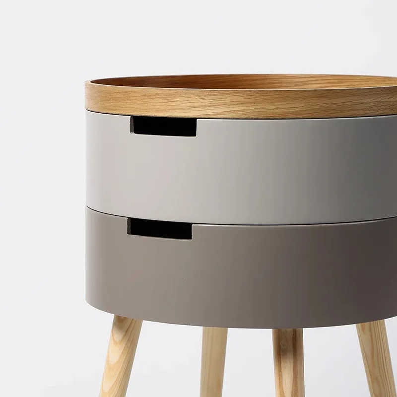 Simple, Nordic, living room, sofa, side table, bedside, storage, bedside table