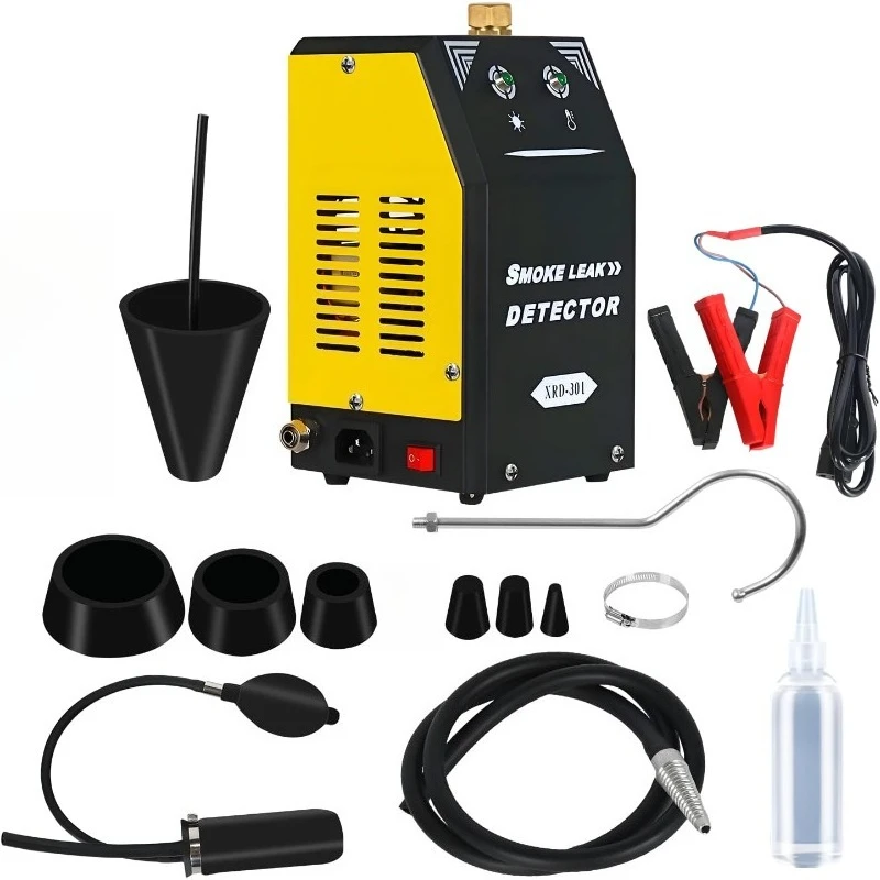 Máquina de Fumaça Automotiva com Bomba de Ar e Compressor Integrados, Máquina de Fumaça EVAP 12V DC para Carros, Motos, Caminhões, Barcos e ATVs