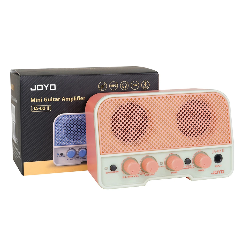 JOYO JA-02 II Electric Guitar Amplifier Portable 5W Rechargeable Bluetooth Headphone Guitar Amp with Clean & Overdrive Channel view 4