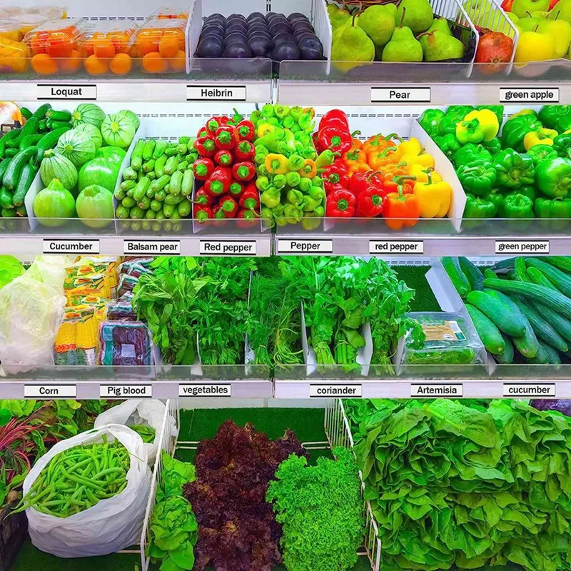 200 Pack Magnetic Label Holder C Channel Magnetic Labels, Magnetic Data Card Holder With Clear Plastic Protector