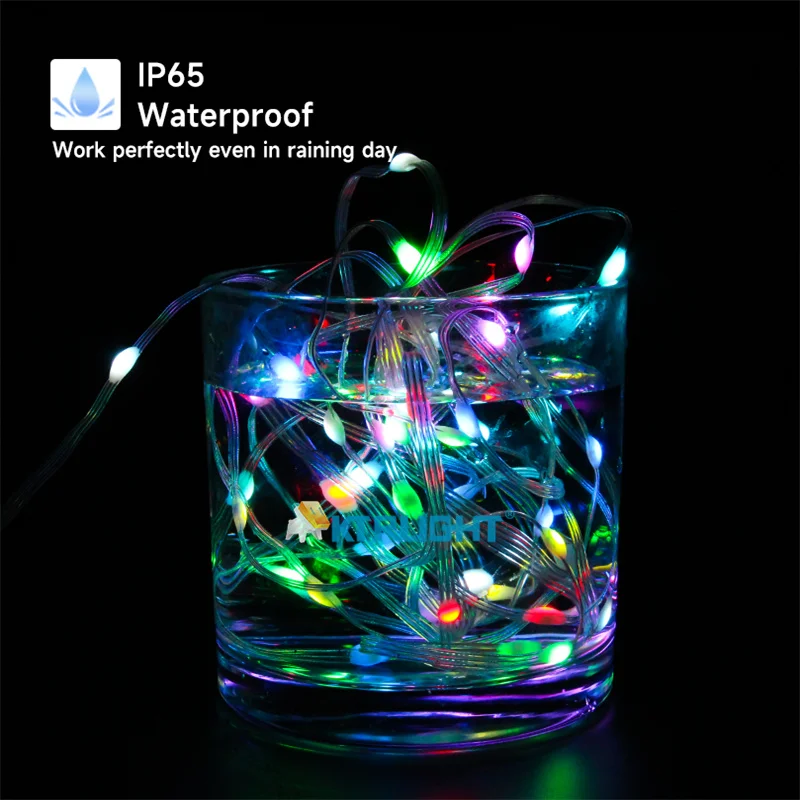 2m-30m LED Outdoor Christmas Decorative Light RGB IC Bluetooth APP Control 5V USB LED Fairy Tale Light String For Wedding Party