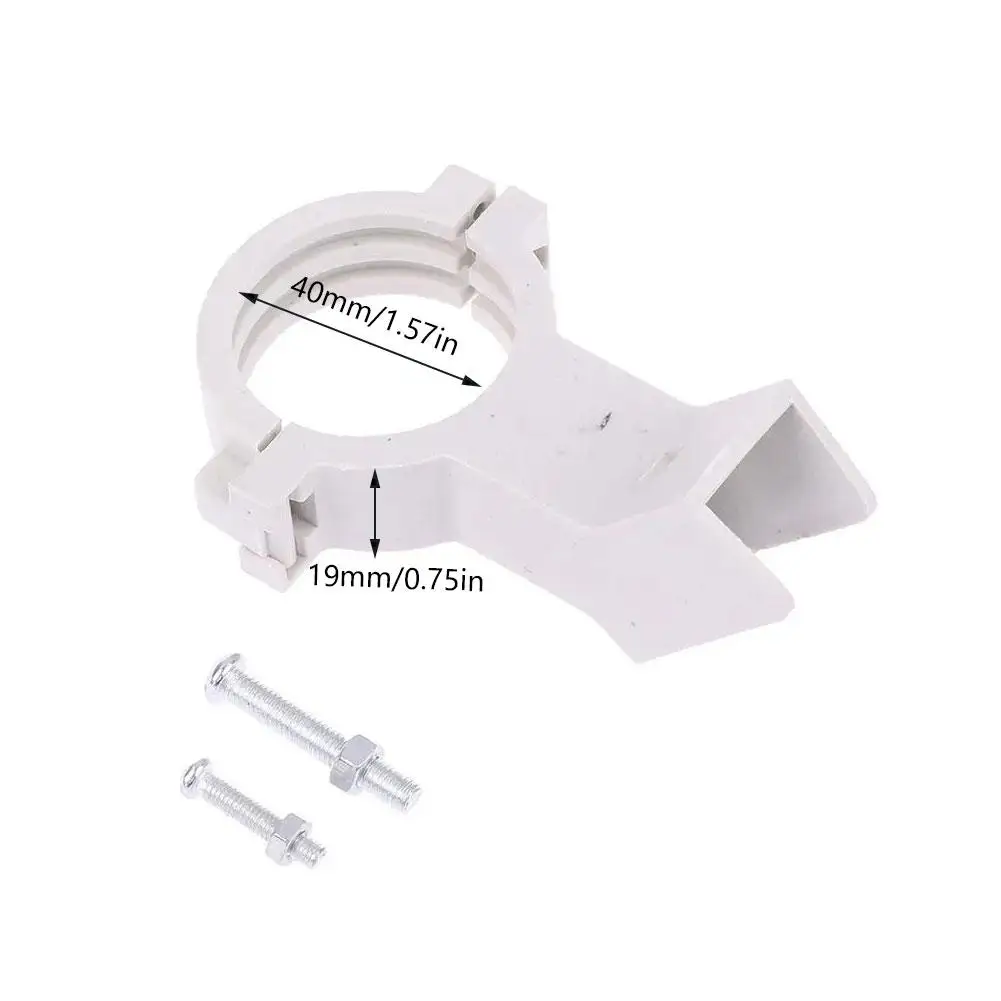 High Frequency Head Clamp TV Antenna Jig Bracket Clamp White KU Fixed LNB Plastic Mounting Thickened Tuner Jig Household