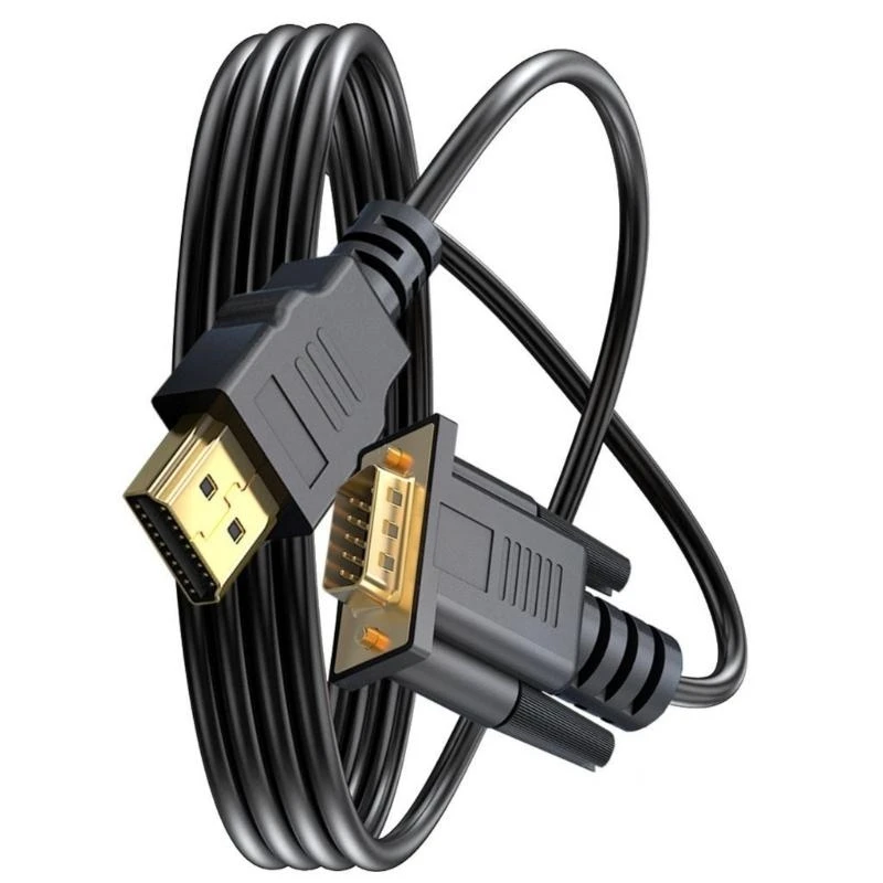 Gold Plate HDMIs to VGA Cable for PC Monitors and Projectors Plugs and Play 83CF