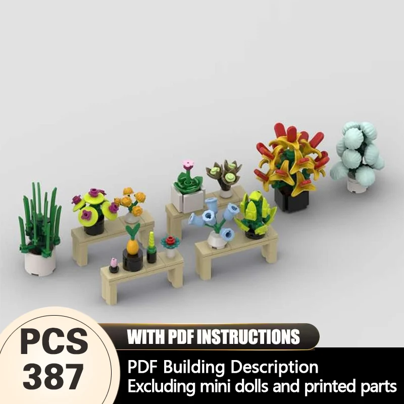 

Creators Plant Series Model MOC Building Bricks Plants And Flowers Modular Technology Gifts Holiday Assemble Children Toys Suit
