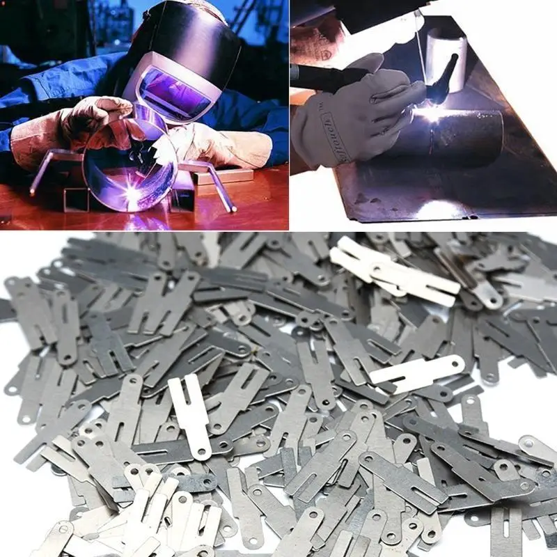 652F Upgraded 100pcs 0.15x20x4 mm H Nickel Plated Steel Strap Sheets Used for Battery Spot Welding Machine Welder Washers