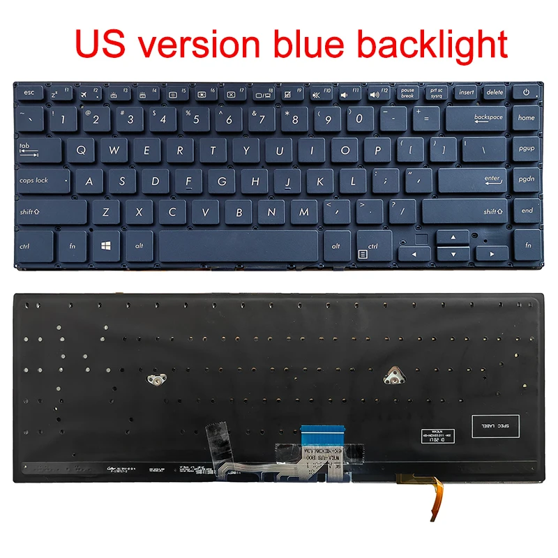 US English NEW Laptop Keyboard For ASUS ZenBook UX530UX UX530 U5100 U5100U UX580 UX550 UX560 U5800 UX580G UX550VD/G/VE UN UA UQ