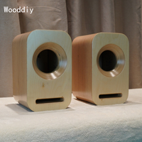 Wooddiy 3/4/5 inch Hifi DIY Full Range Speaker Bookshelf Empty Cabinet Baltic Plywood One Pair Bevel and Bass Horn Model CD-F