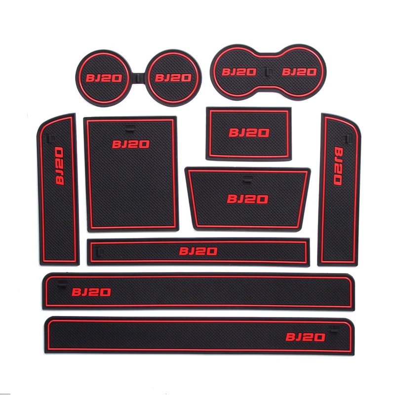 

For BAIC BJ20 Custom Interior Set - Door Pocket Liners Cup Holder Mats
