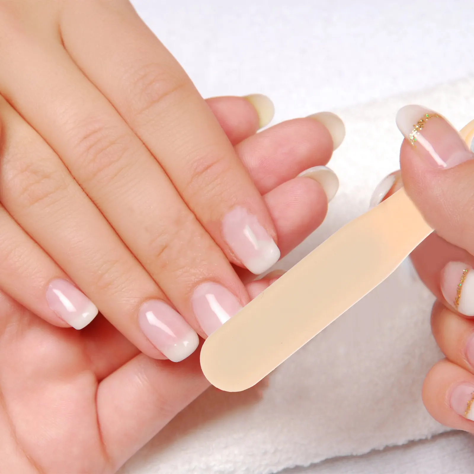 

4Pcs Nano Glass Nail Files Transparent Premium Reusable Manicure Pedicure Tool for Salon Home Use Glass Polishing Files Nail Art