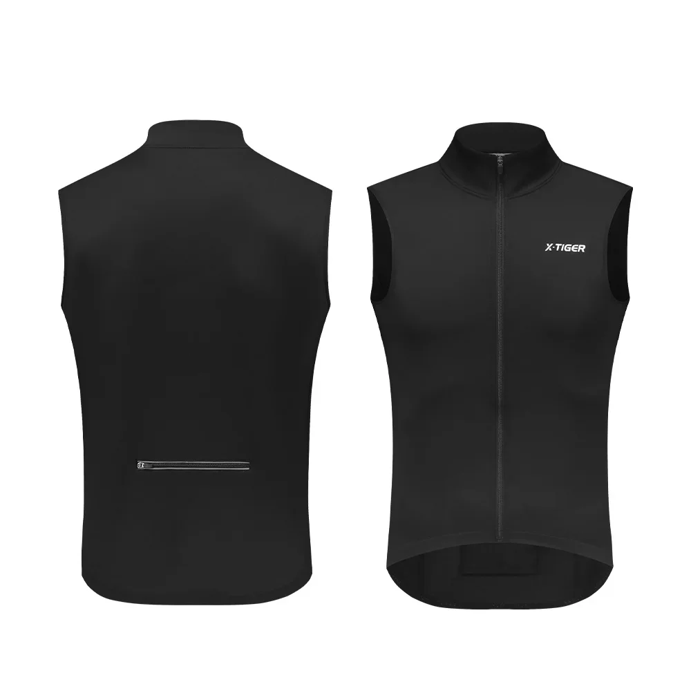 AliExpress X-TIGER Cycling Jacket Windproof and Warm Mountain Bike Vest Sleeveless Cycling Jacket Lightweight Cycling Top Reflective Vest