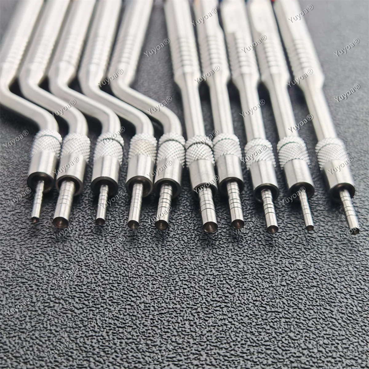 5pcs/10pcs Dental Implant Sinus Lift Concave Osteotomes Kit Straight Bended Lifting Device Bone Extruder Concave Instrument Tool
