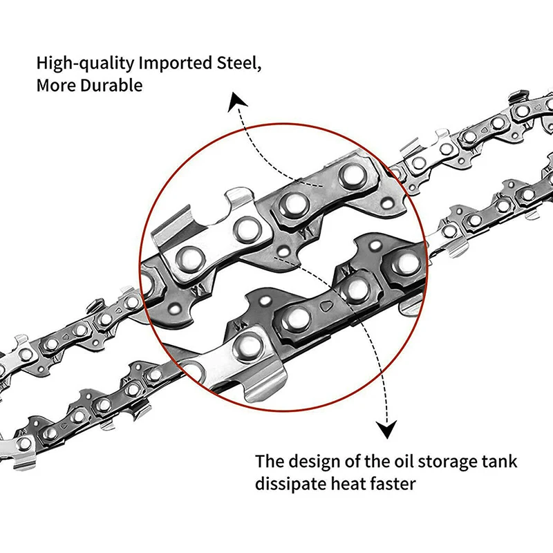 2/3/4 PCS 8 inch Metal Chainsaw Chain 1/4\