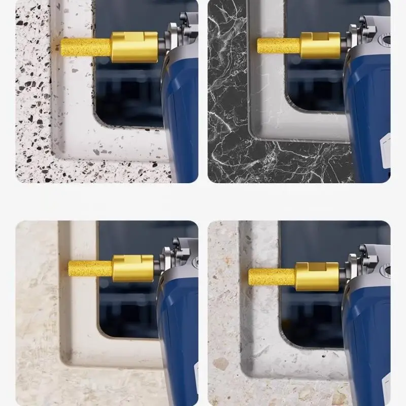1 шт., высокоэффективный инструмент для обрезки и обработки канавок, круглый хвостовик, вакуумная пайка, заусенцы, вращающаяся шлифовальная головка для угловой шлифовальной машины