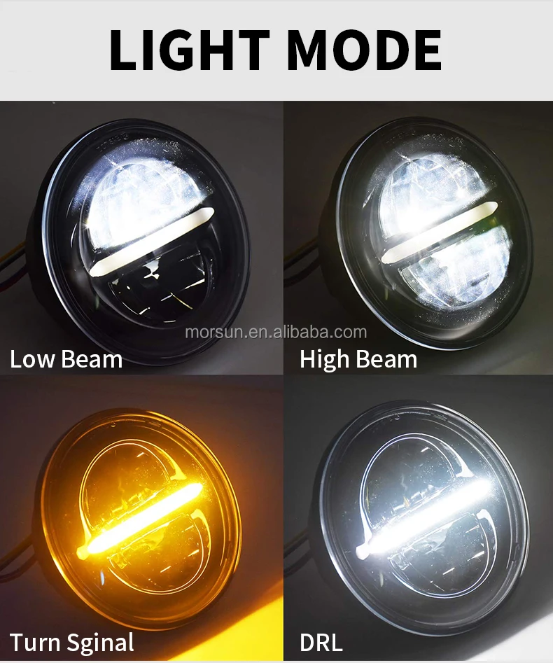 5.75 inch Round Led Lights for Motorcycle Headlight Motorcycle Lighting Systems Universal Motorcycles Headlight 7 inch