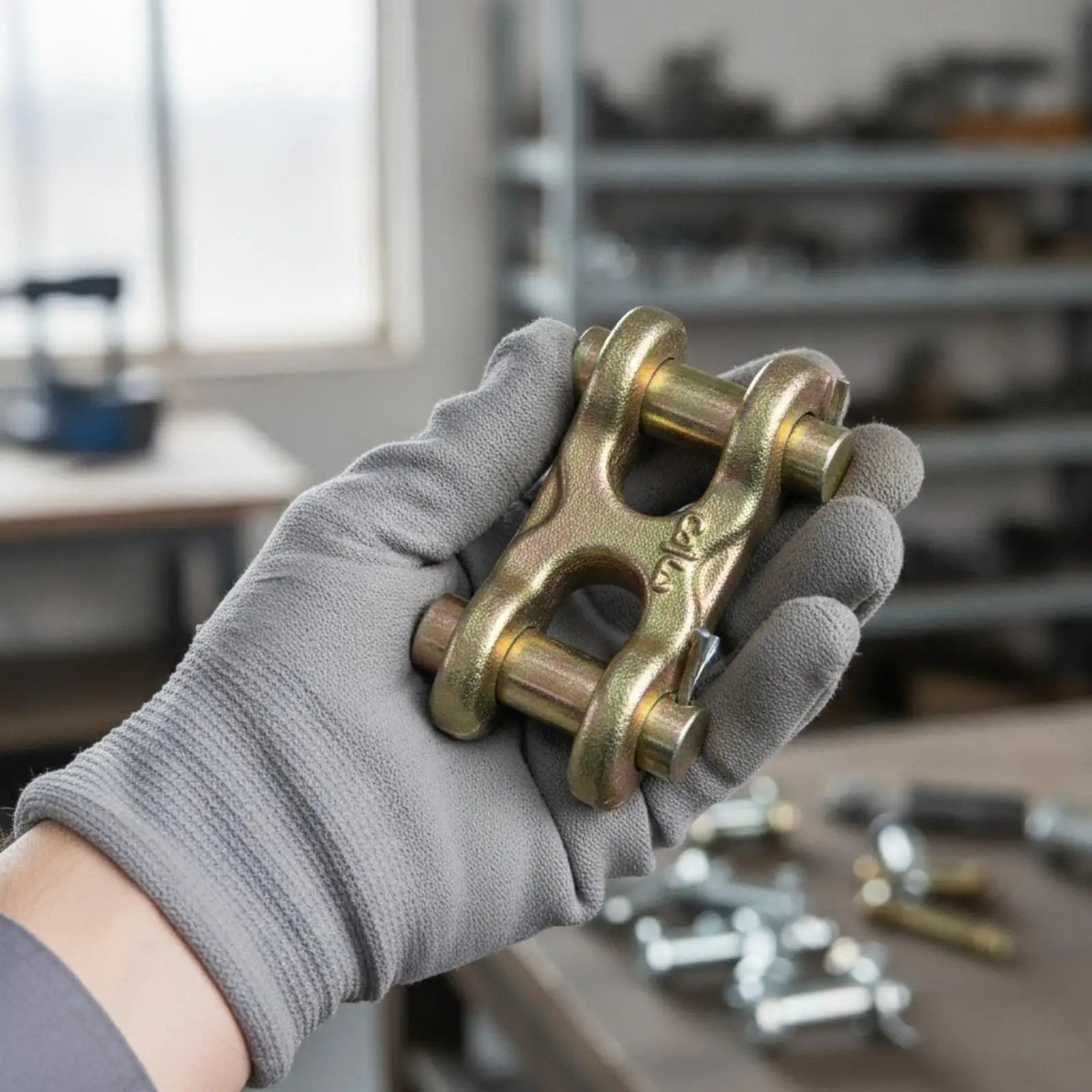 H Style Chain Connector with Fastening Pins and Clips for Automotive Manufacturing and Factory Use