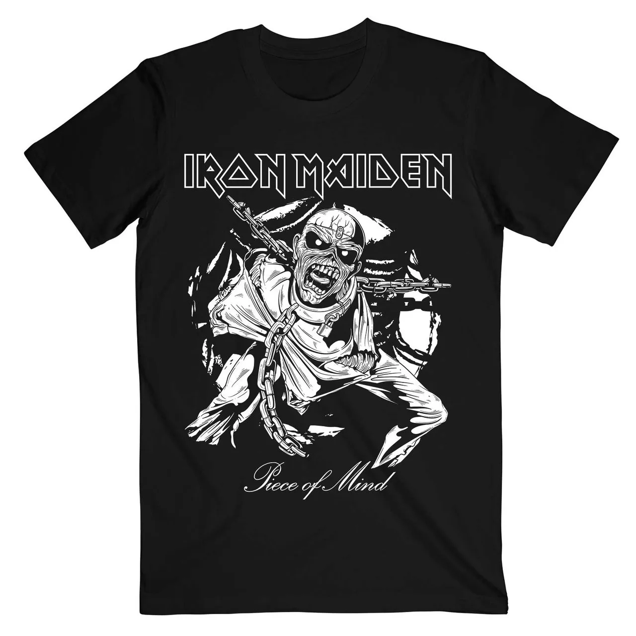 Men Ironmaiden Heavy Metal Band T Shirt Men Vintage Big Size O-neck Pure Cotton Short Sleeve Streetwear Harajuku Men's Clothing