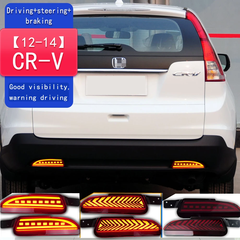 For Honda CR-V CRV 2012 2013 2014 Rear Bumper Lights  Auto Led Stop Signal for Cars Fog Lights Lada Vesta Reflectors Brake Lamp