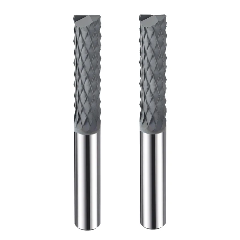 Pineapple tooth carbon fiber milling cutter Diamond coated graphite fiberglass non-ferrous material rough and fine processing