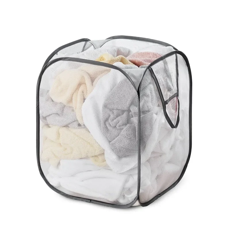 

Popular(2 pack) Jumbo Mesh Pop-Up Laundry Hamper-Guaranteed Authentic