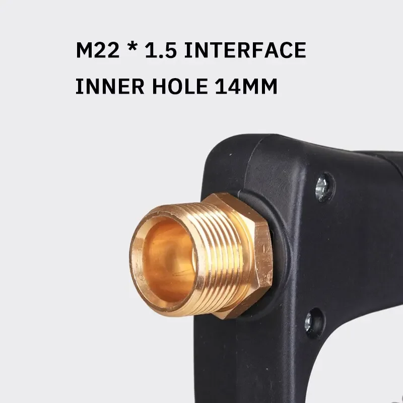 High Pressure Car Wash Water Gun Aluminum Core Quick Insertion FiveColor Fan Shaped Nozzle Union Nozzle Car Washing