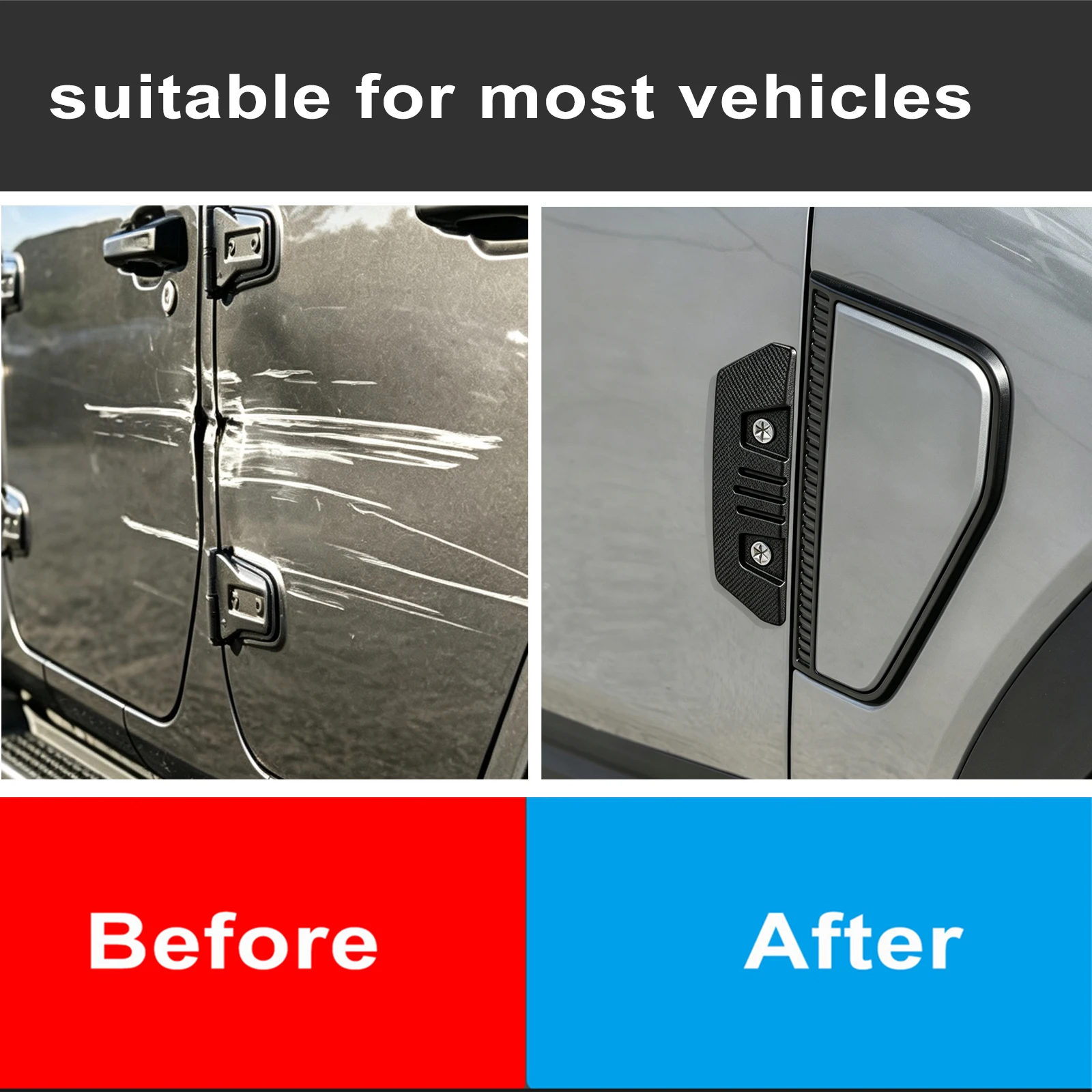 Crash Protection Strips Designed for Off-Road Vehicles, Door Edge Protectors, Side Stickers, And Body Scratch-Resistant Tapes