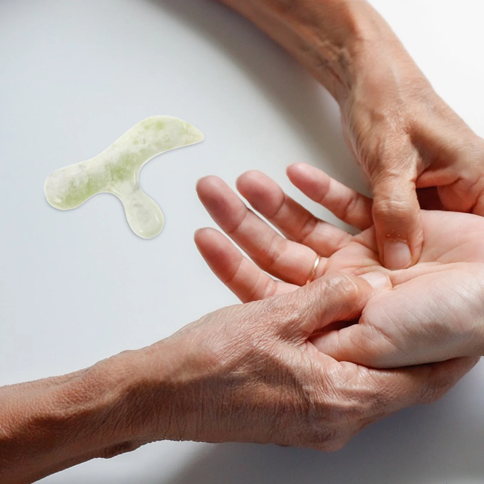 

Jade Stone Foot Massage Stick Traditional Acupressure Tool for Hand Body Head Relaxation Professional Stone Acupoint Massager