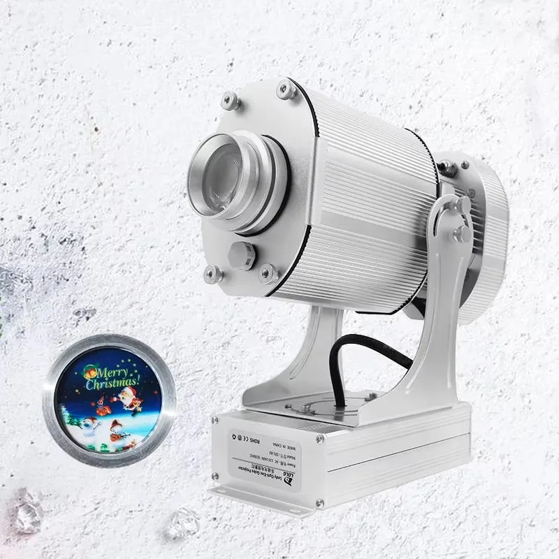 LED high-power outdoor rotating snowflake five-compartment Christmas light, waterproof sign projector, and other advertising