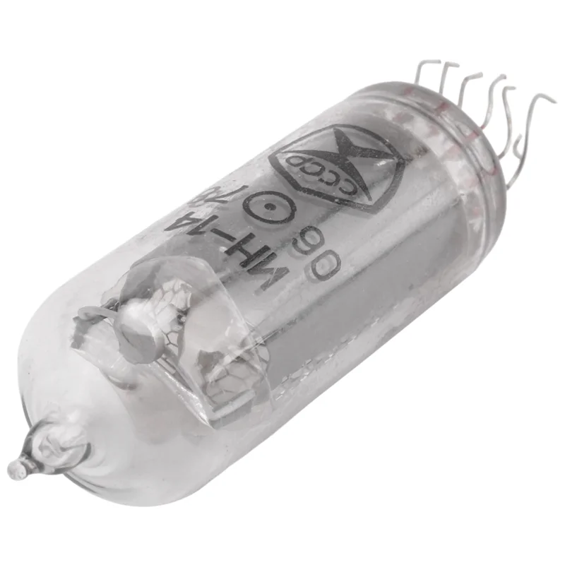 2 قطعة أنبوب توهج IN14 جديد لساعة توهج Nixie أنبوب ساعة LED رقمي