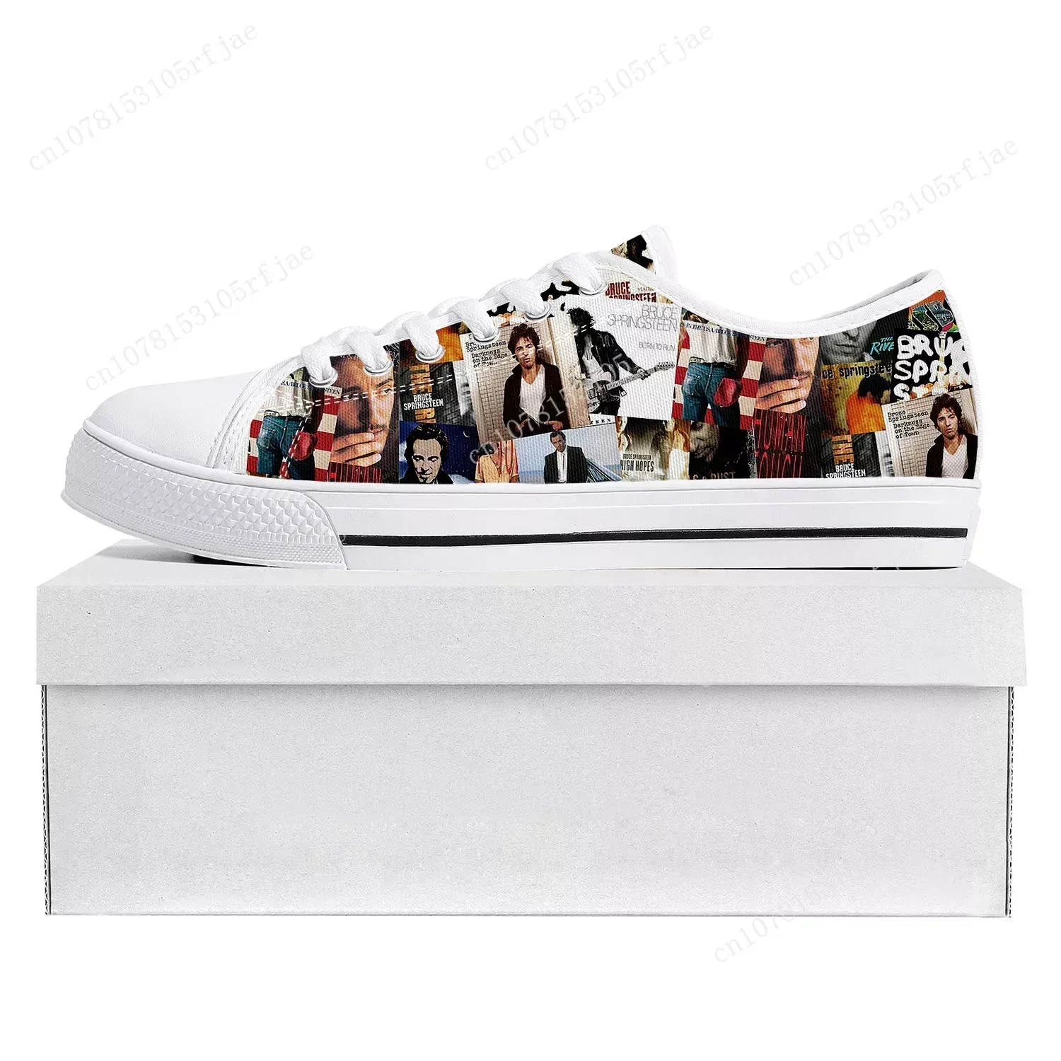 Born To Run Low Top Bruce Springsteen Sneakers Mens Womens Teenager Canvas Sneaker 3D Print Couple Shoe Custom Shoe