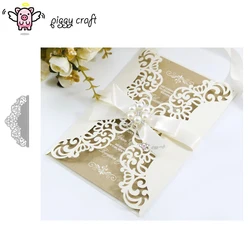 Piggy Craft metal cutting dies cut die mold Lace edger frame Scrapbook paper craft knife mould blade punch stencils dies