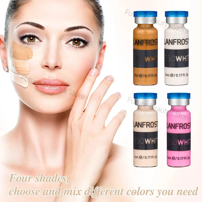 5ml BB Cream Glow Pigment Starter Kit Facial Peptide Niacinamide Foundation Cream Moisturising Concealer Rejuvenation SkinCare