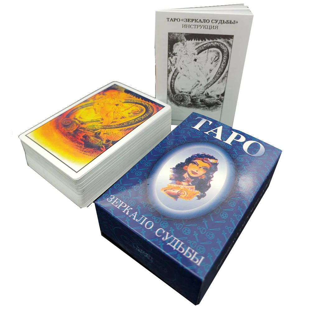 

Russian Tarot Cards for Beginners with Russian Version Guide Book rider Tarot Deck Divination Games